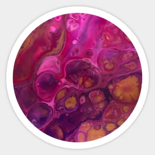 Pink Passion / Acrylic Pouring Sticker